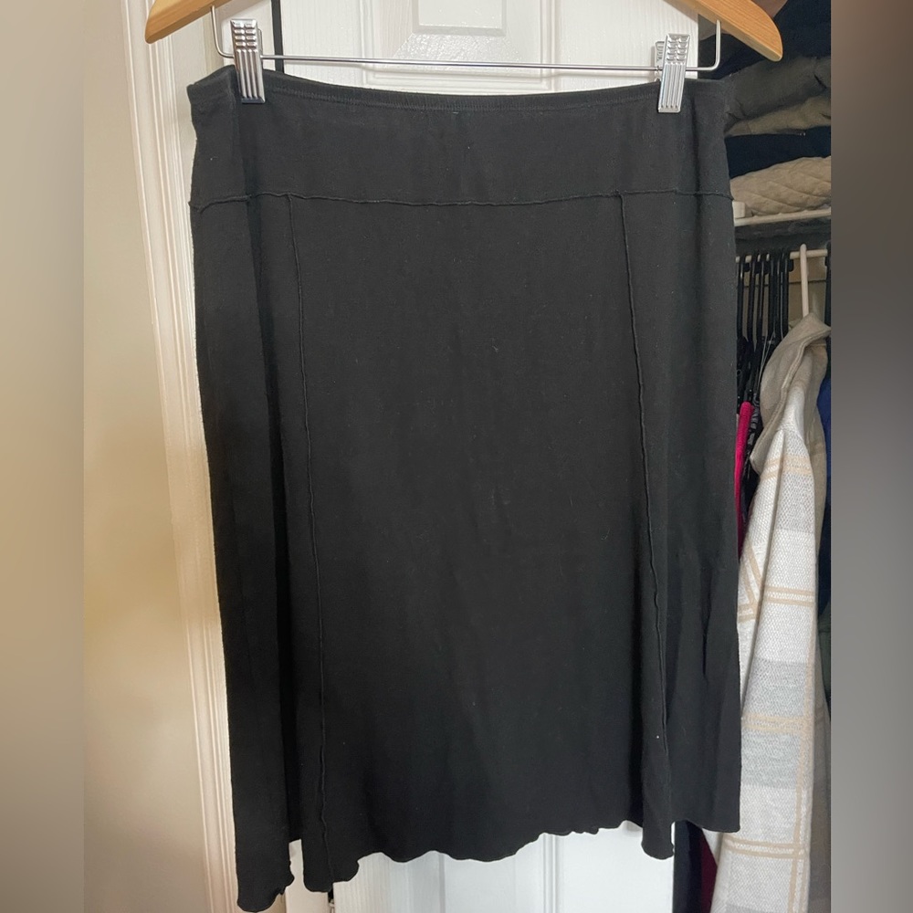 Soft cotton midi skirt